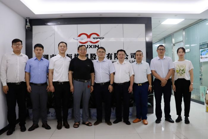 百年建筑網及湖南省建筑器材租賃協(xié)會領導一行蒞臨我司考察交流